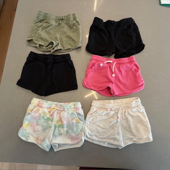 Bundle 5 Girl XS (4/5) Cotton Jersey Shorts Cat & Jack Old Navy EUC - Picture 1 of 5